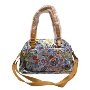 NWT Oilily Denim Floral Boho Bag